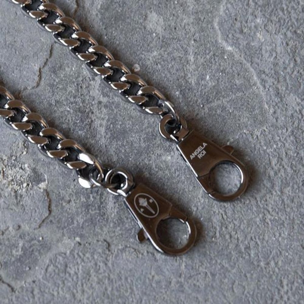 Angela Roi Chain Strap Gunmetal Silver